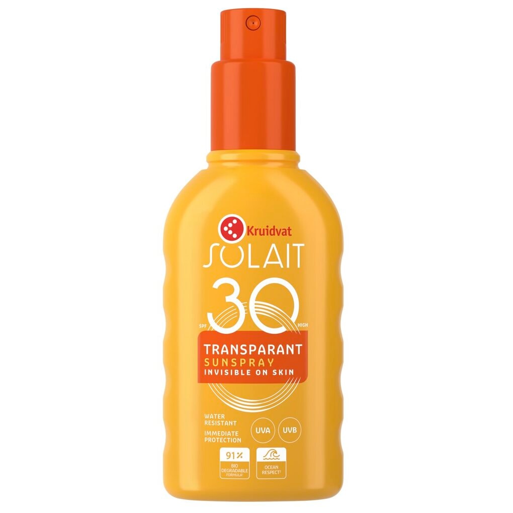 Kruidvat Solait Transparant SPF30 Sunspray