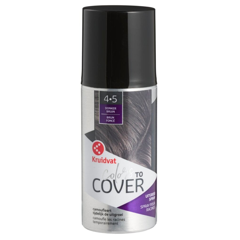 Kruidvat Colors to Cover 4-5 Donkerbruin Uitgroeispray