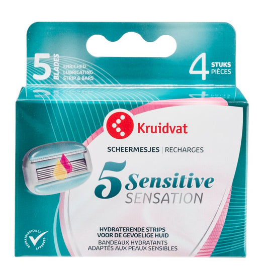 Kruidvat 5 Sensitive Sensation Scheermesjes