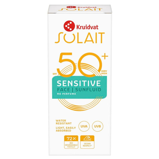 Kruidvat Solait Sensitive SPF50+ Face Sunfluid