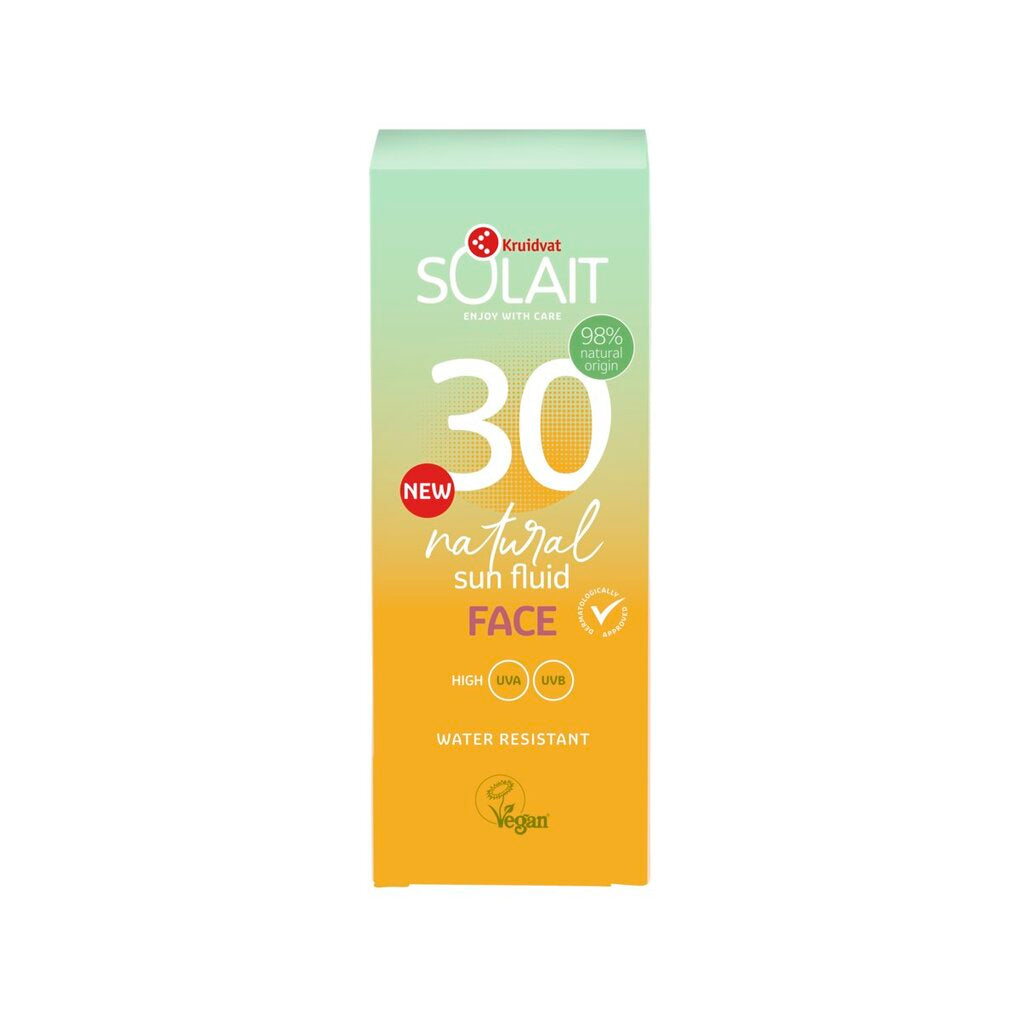 Kruidvat Solait Natural Face SPF30 Sun Fluid