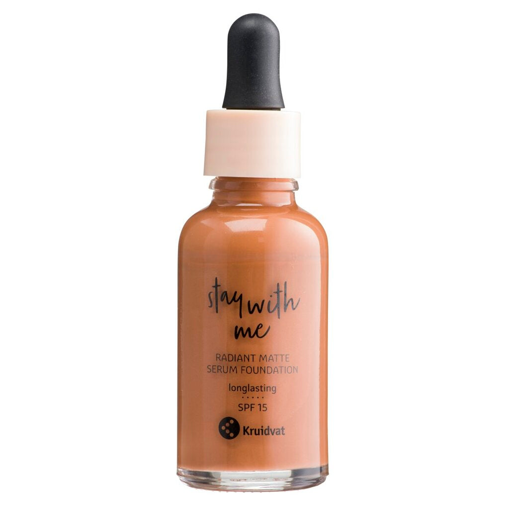 Kruidvat Stay With Me 060 C Deep Amber Radiant Matte Serum Foundation