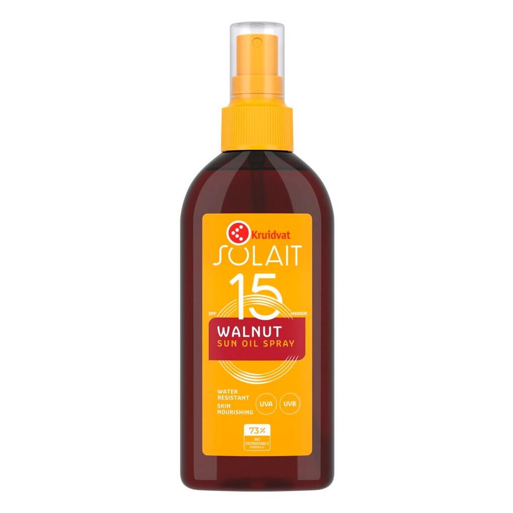 Kruidvat Solait SPF15 Walnoot Zonneoliespray