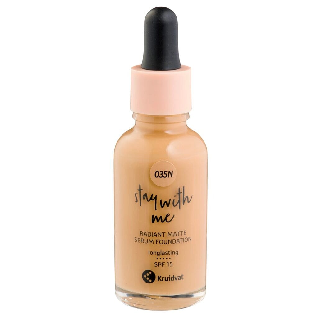 Kruidvat Stay With Me 035N Medium Olive Radiant Matte Serum Foundation