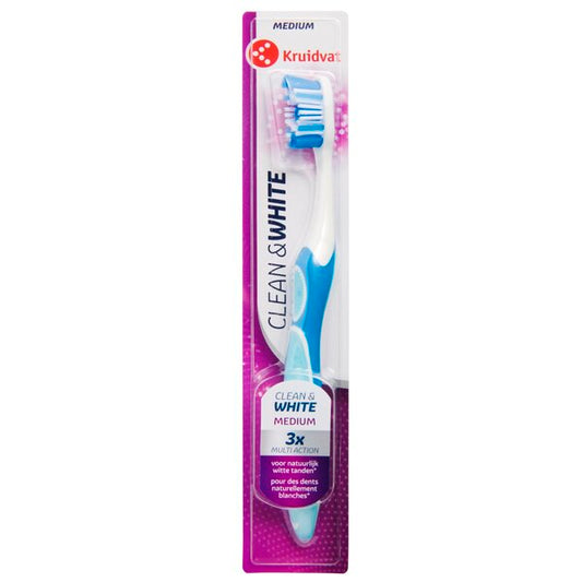 Kruidvat Clean & White Medium Tandenborstel