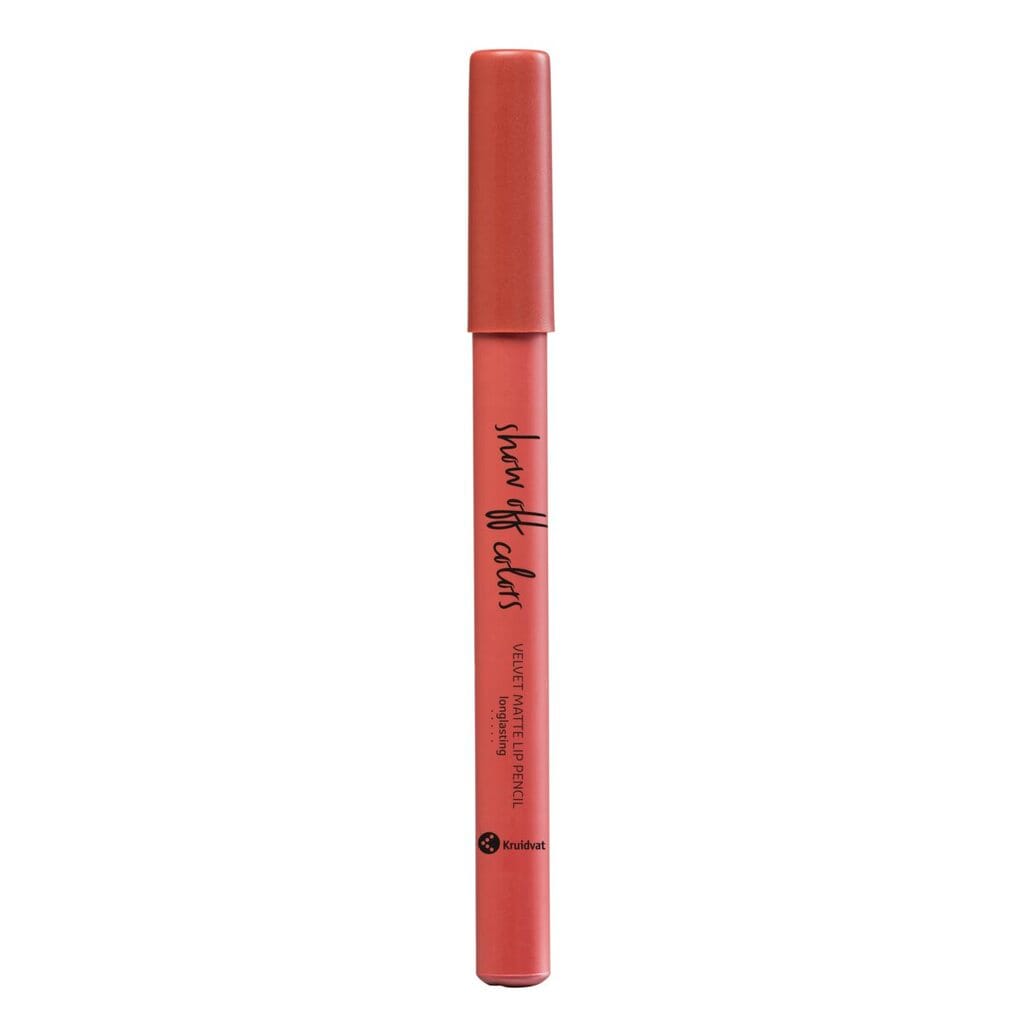 Kruidvat Show Off Colors 045 Tropical Coral Velvet Matte Lip Pencil