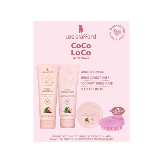 Lee Stafford CoCo LoCo & Agave Cadeau-Set met gratis borstel