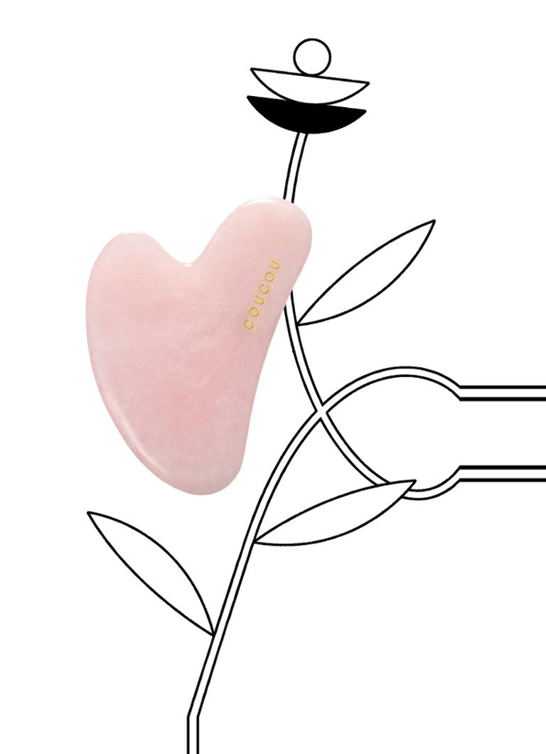 Coucou Gua Sha - rozenkwarts massagetool