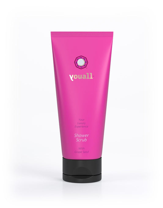 Luxury Shower Scrub With Grape Seed Oil